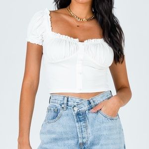 Princess Polly | NWT White Crop Top